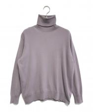 DRIES VAN NOTEN (ドリスヴァンノッテン) タートルネックニット パープル サイズ:Extra Small