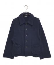 tricot COMME des GARCONS (トリココムデギャルソン) ニットジャケット ネイビー サイズ:M