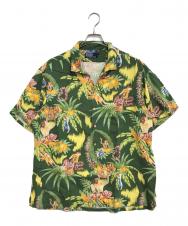POLO RALPH LAUREN (ポロ・ラルフローレン) フラガール柄アロハシャツ グリーン サイズ:XL