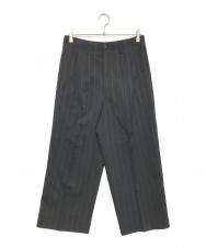 tricot COMME des GARCONS (トリココムデギャルソン) ワイドストライプパンツ ブラック サイズ:M