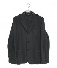 COMME des GARCONS HOMME (コムデギャルソン オム) インサイドアウト テーラードジャケット ブラック サイズ:S