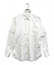 COMME des GARCONS SHIRT (コムデギャルソンシャツ) 袖ジップシャツ ホワイト サイズ:M