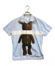COMME des GARCONS SHIRT (コムデギャルソンシャツ) オープンカラーシャツ ブルー サイズ:XS