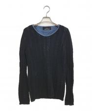 tricot COMME des GARCONS (トリココムデギャルソン) ドッキングニット ブラック サイズ:表記なし
