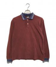 COMME des GARCONS HOMME PLUS (コムデギャルソンオムプリュス) 長袖ポロシャツ レッド サイズ:M