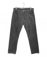 LEVI'S (リーバイス) 先染ブラックデニムパンツ ブラック サイズ:W36 L32