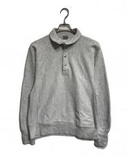 Champion (チャンピオン) チンストハーフスナップスウェット グレー サイズ:M