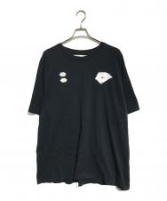 OFFWHITE (オフホワイト) トランプロゴTシャツ ブラック サイズ:M