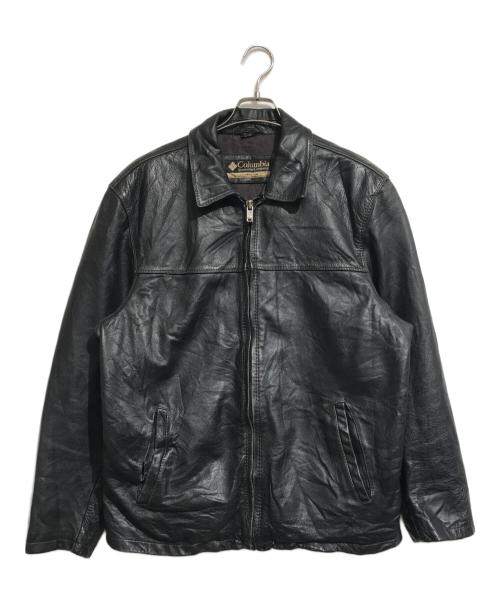 Columbia (コロンビア) レザージャケット ブラック サイズ:XL