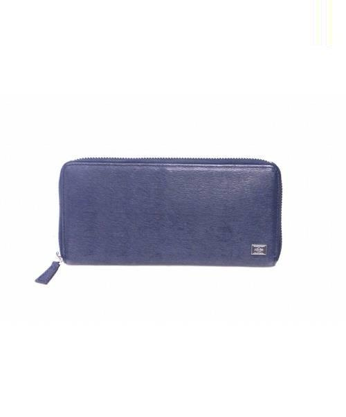 中古 古着通販 Porter ポーター ラウンドファスナー財布 ネイビー Current 052 ブランド 古着通販 トレファク公式 Trefac Fashion