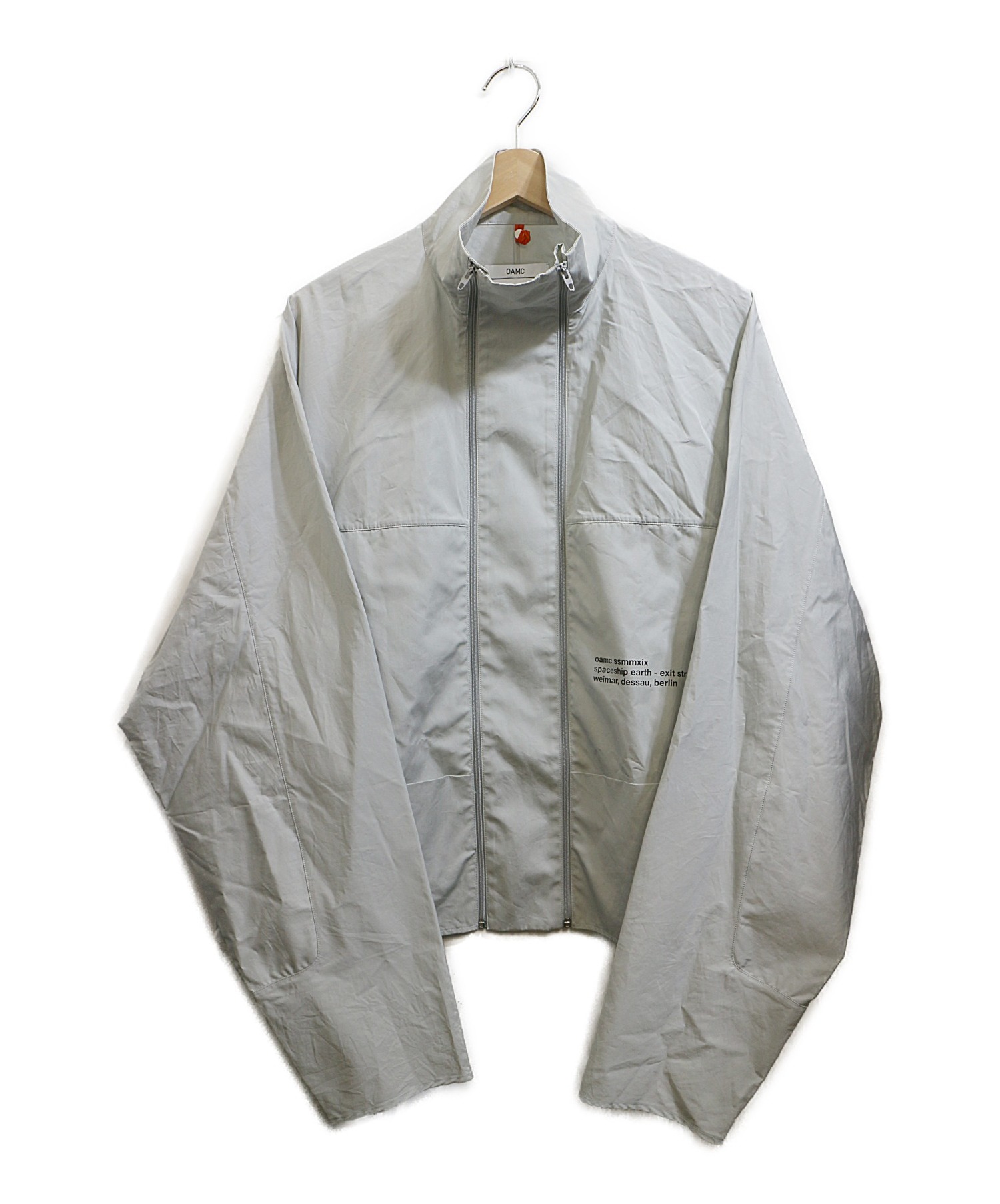 OAMC (オーエーエムシー) ダブルジップオーバーシャツジャケット グレー サイズ:SMALL