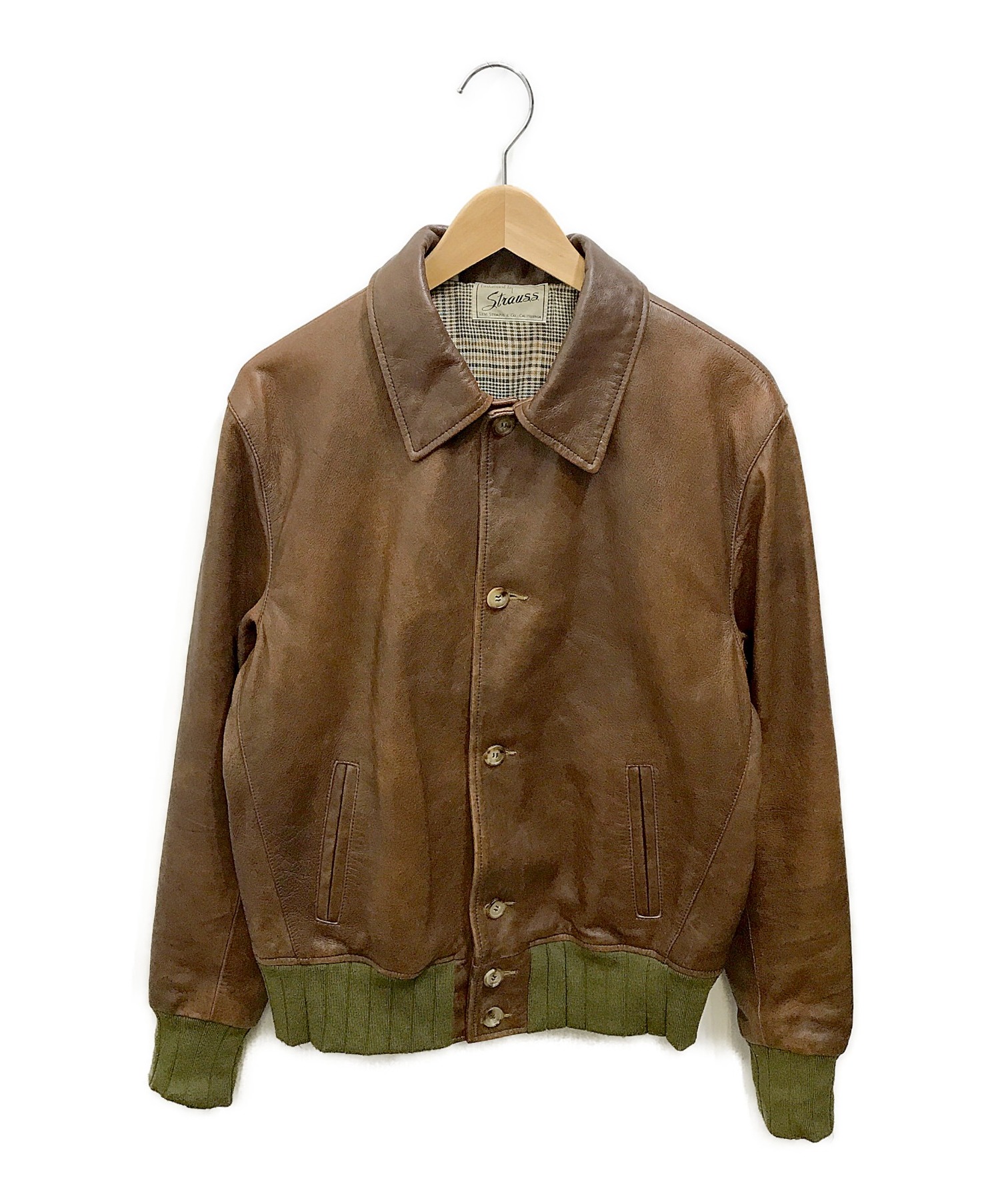 LEVIS VINTAGE CLOTHING (リーバイスヴィンテージクロージング) レザージャケット サイズ:S 17AW 復刻 1940S  STRAUSS
