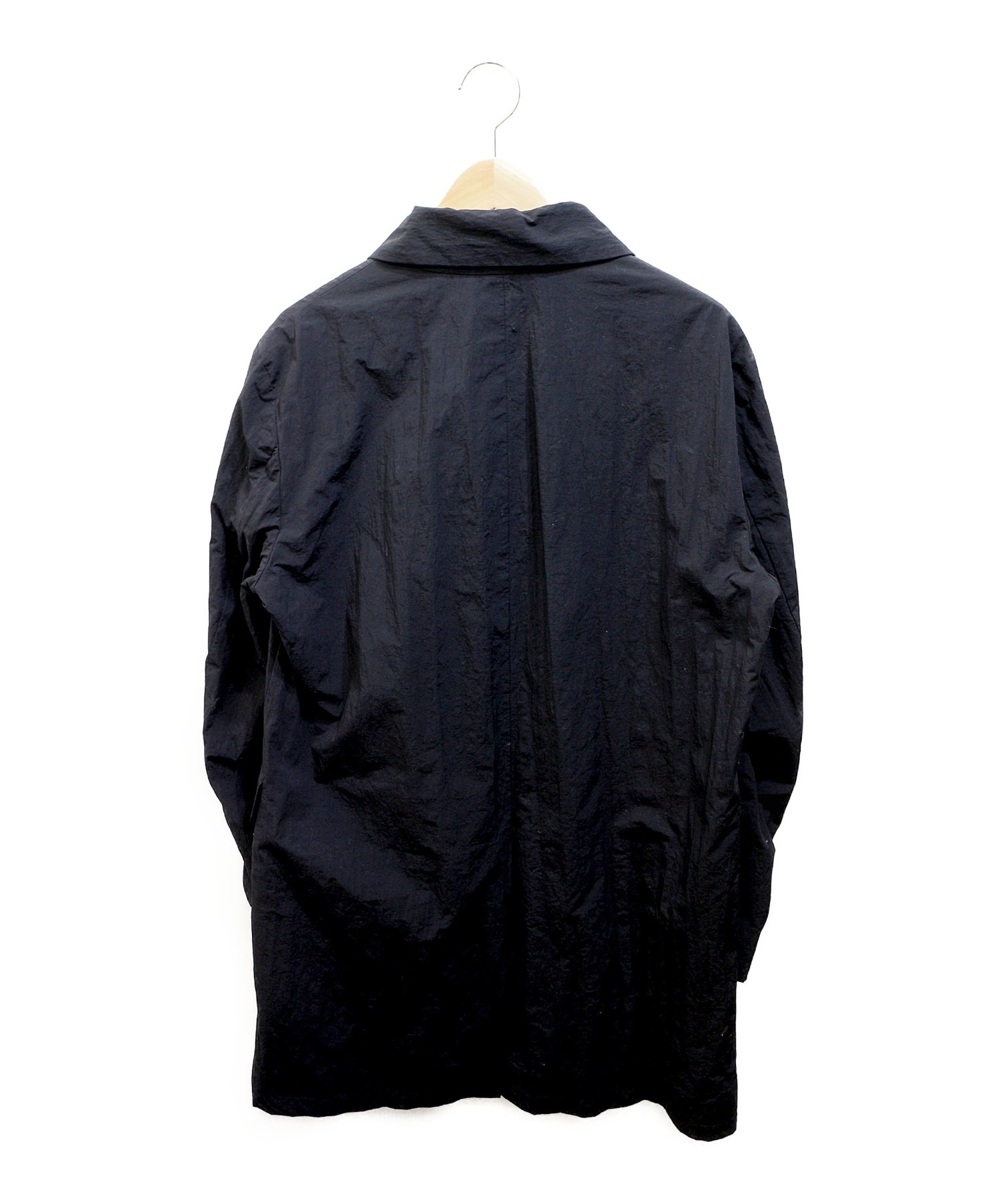 MINOTAUR (ミノトール) ナイロンステンカラーコート ブラック サイズ:LARGE