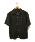HAVERSACK（ハバーサック）の古着「リネンステッチオープンカラーシャツ」｜ブラック