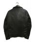 Lewis Leathers (ルイスレザース) シープスキンダブルライダースジャケット ブラック サイズ:34：108000円
