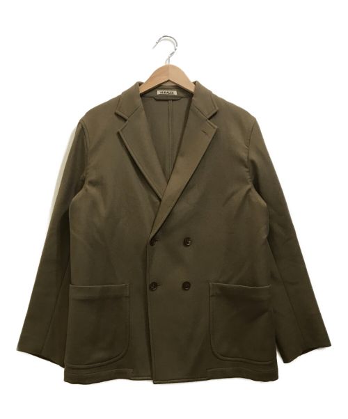 AURALEE（オーラリー）AURALEE (オーラリー) ライトメルトンダブルブレストジャケット ブラウン サイズ:3の古着・服飾アイテム