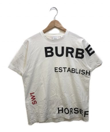 [中古]BURBERRY(バーバリー)のメンズ トップス ホースフェリープリント コットン オーバーサイズ Tシャツ
