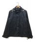 BURBERRY BLACK LABEL（バーバリーブラックレーベル）の古着「リネンフーデッドジャケット」｜ネイビー