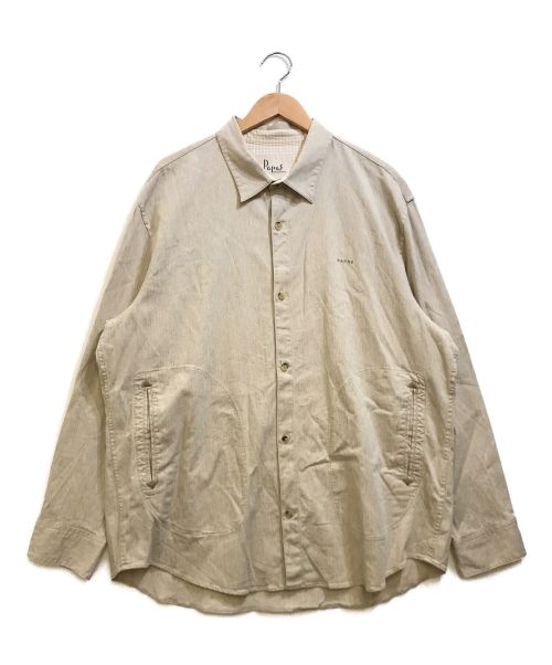 PAPAS（パパス）PAPAS (パパス) リネンコットンカバーオール ベージュ サイズ:LLの古着・服飾アイテム