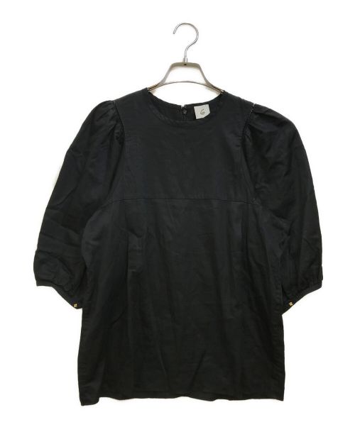 6(ROKU) BEAUTY&YOUTH（ロク ビューティーアンドユース）6(ROKU) BEAUTY&YOUTH (ロク ビューティーアンドユース) ボリュームスリーブブラウス ブラック サイズ:FREEの古着・服飾アイテム