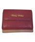 MIU MIU（ミュウミュウ）の古着「3つ折り財布」｜ピンク