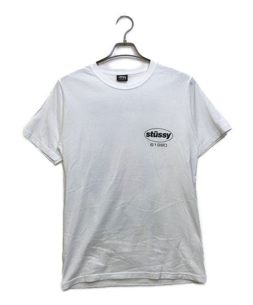 stussy（ステューシー）stussy (ステューシー) プリントTシャツ ホワイト サイズ:Sの古着・服飾アイテム