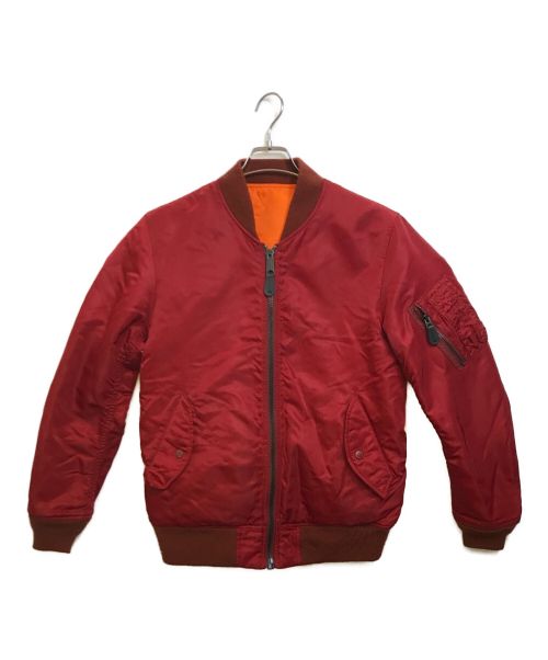 AVIREX（アヴィレックス）AVIREX (アヴィレックス) リバーシブルMA-1ジャケット レッド×オレンジ サイズ:Mの古着・服飾アイテム