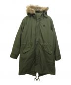 FRED PERRY（）の古着「ZIP-IN LINER PARKA」｜グリーン