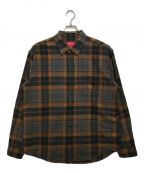 SUPREME（）の古着「Plaid Flannel Shirt」｜ブラウン