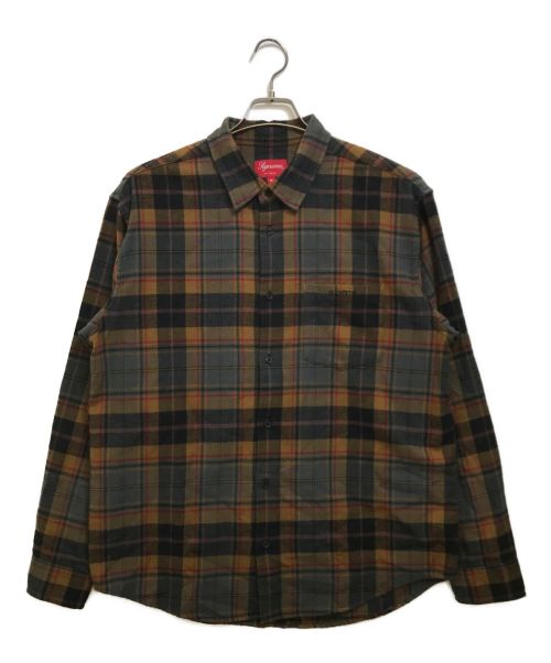 SUPREME（シュプリーム）SUPREME (シュプリーム) Plaid Flannel Shirt ブラウン サイズ:Mの古着・服飾アイテム