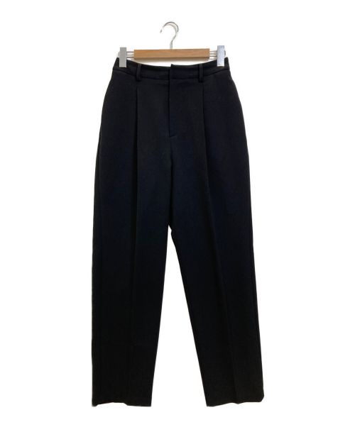Lisiere（リジェール）Lisiere (リジェール) タックパンツ ブラック サイズ:38の古着・服飾アイテム