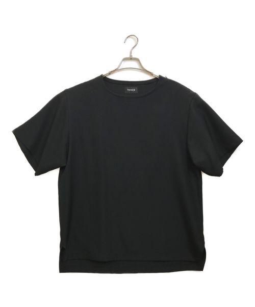 TACASI（タキャシ）TACASI (タキャシ) ウール半袖カットソー ブラック サイズ:48の古着・服飾アイテム
