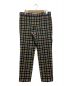 COMME des GARCONS HOMME PLUS（コムデギャルソン・オム・プリュス）の古着「checked slim fit trousers」｜ブラック×レッド