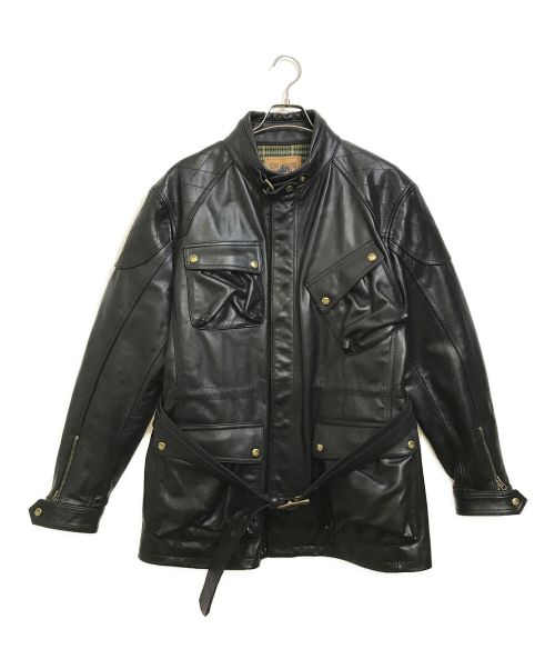CIDU（シヅ）CIDU (シヅ) レザージャケット ブラック サイズ:2XLの古着・服飾アイテム