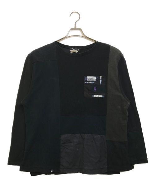 takaya hioki（タカヤヒオキ）takaya hioki (タカヤヒオキ) リメイクカットソー ブラック サイズ:-の古着・服飾アイテム