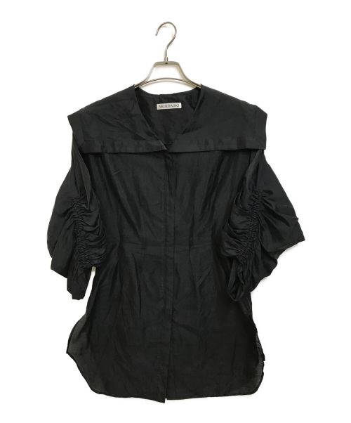 AKIKO AOKI（アキコ アオキ）AKIKO AOKI (アキコ アオキ) セーラージップブラウス ブラック サイズ:Fの古着・服飾アイテム