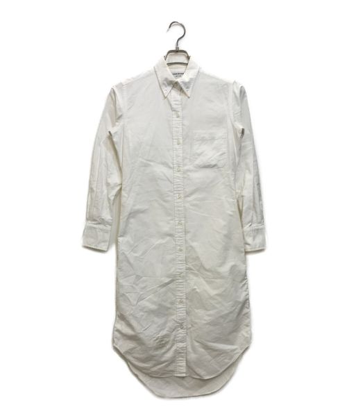 Thom Browne（トムブラウン）Thom Browne (トムブラウン) オックスフォードロングシャツワンピース ホワイトの古着・服飾アイテム