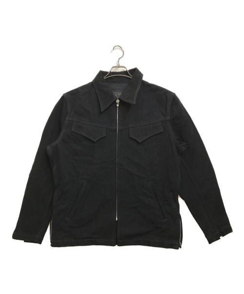 BIG TWIN（ビッグツイン）BIG TWIN (ビッグツイン) 18oz ジップアップデニムジャケット ブラック サイズ:４４の古着・服飾アイテム