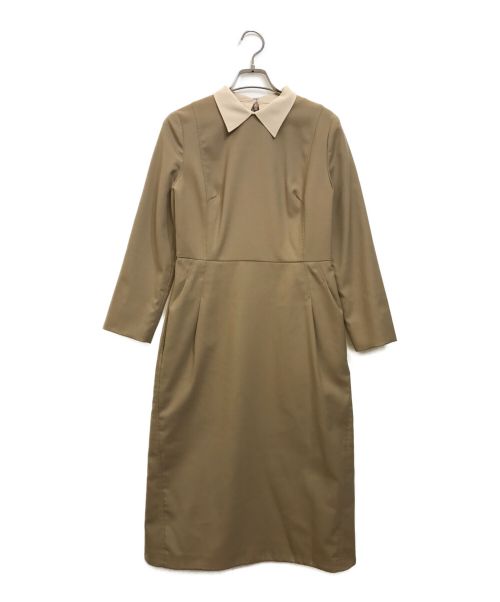 CELFORD（セルフォード）CELFORD (セルフォード) 襟付きワンピース ブラウン サイズ:Mの古着・服飾アイテム