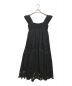 Snidel (スナイデル) カットワーク刺繍ドレス ブラック：9800円