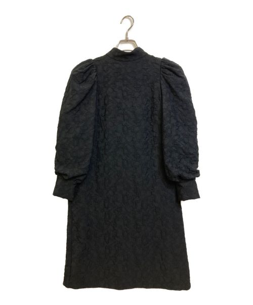 CELFORD（セルフォード）CELFORD (セルフォード) バックリボンジャガードワンピース ブラック サイズ:SIZE 36の古着・服飾アイテム