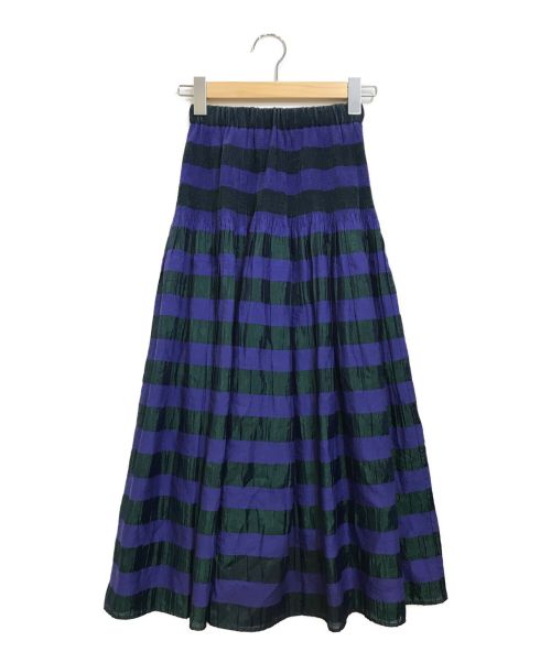 UN3D.（アンスリード）UN3D. (アンスリード) フレアスカート パープル サイズ:36の古着・服飾アイテム
