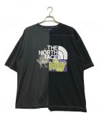 THE NORTHFACE PURPLELABELザ・ノースフェイス パープルレーベル）の古着「Crazy H/S Logo Tee-CHARCOAL × BLACK」｜ブラック