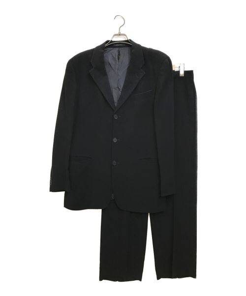 EMPORIO ARMANI（エンポリオアルマーニ）EMPORIO ARMANI (エンポリオアルマーニ) セットアップスーツ ブラック サイズ:48の古着・服飾アイテム