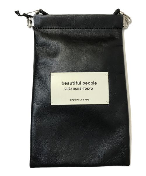 beautiful people（ビューティフルピープル）beautiful people (ビューティフルピープル) color leather document case ブラックの古着・服飾アイテム