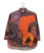 PAUL SMITHポールスミス）の古着「'Abstract Textile'オーバーシルエットシャツ」｜マルチカラー