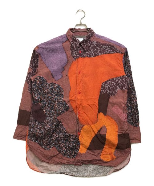 PAUL SMITH（ポールスミス）PAUL SMITH (ポールスミス) 'Abstract Textile'オーバーシルエットシャツ マルチカラー サイズ:Lの古着・服飾アイテム
