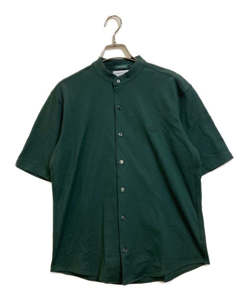 LACOSTE（ラコステ）LACOSTE (ラコステ) バンドカラーフルオープンポロシャツ グリーン サイズ:M 未使用品の古着・服飾アイテム