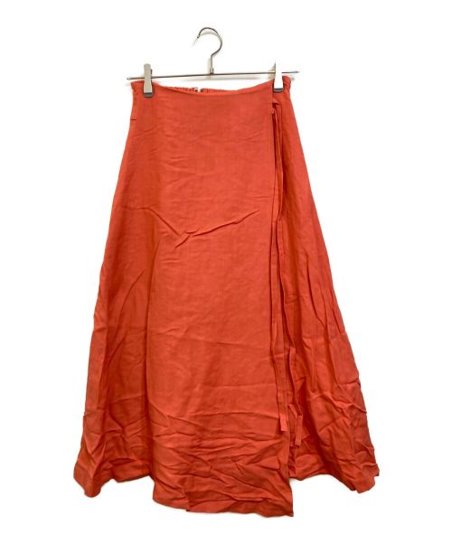 ANAYI（アナイ）ANAYI (アナイ) リネンカルゼアシメ スカート ピンク サイズ:38の古着・服飾アイテム