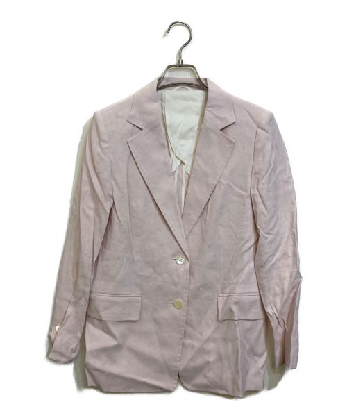 ANAYI（アナイ）ANAYI (アナイ) リネンレーヨンテーラードジャケット ピンク サイズ:36の古着・服飾アイテム
